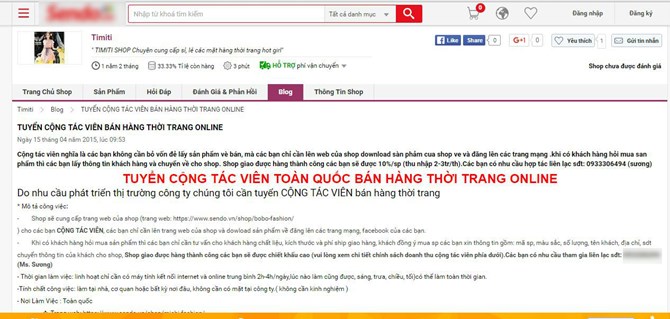  nhieu loi rao tuyen ctv ban hang online xuat hien tren mang xa hoi va cac trang web thuong mai dien tu