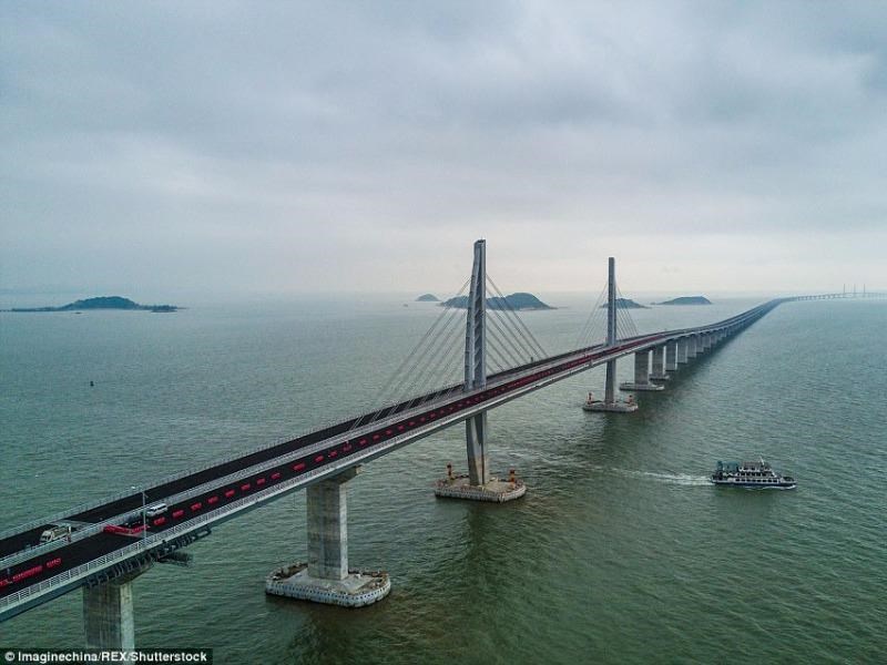 Trung Quốc sắp xây xong cầu vượt biển dài nhất thế giới
