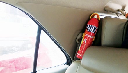 "Loạn" thị trường bình chữa cháy mini lắp trên ô tô