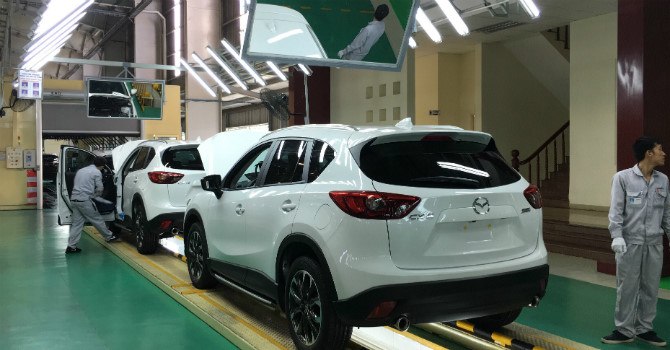 Nhà máy lớn nhất của Mazda tại Đông Nam Á đã hoàn thành 70% tiến độ