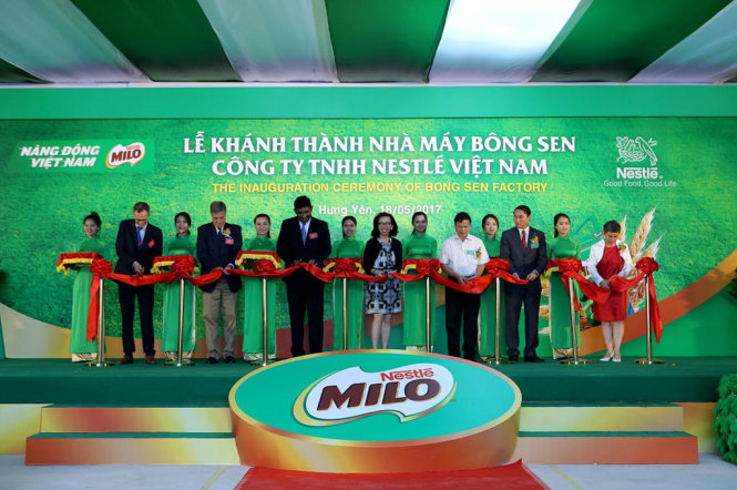 Nestlé khánh thành nhà máy tại Hưng Yên