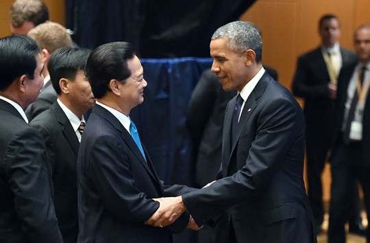 Thủ tướng Nguyễn Tấn Dũng gặp Tổng thống Barack Obama - Ảnh: Nhật Bắc
