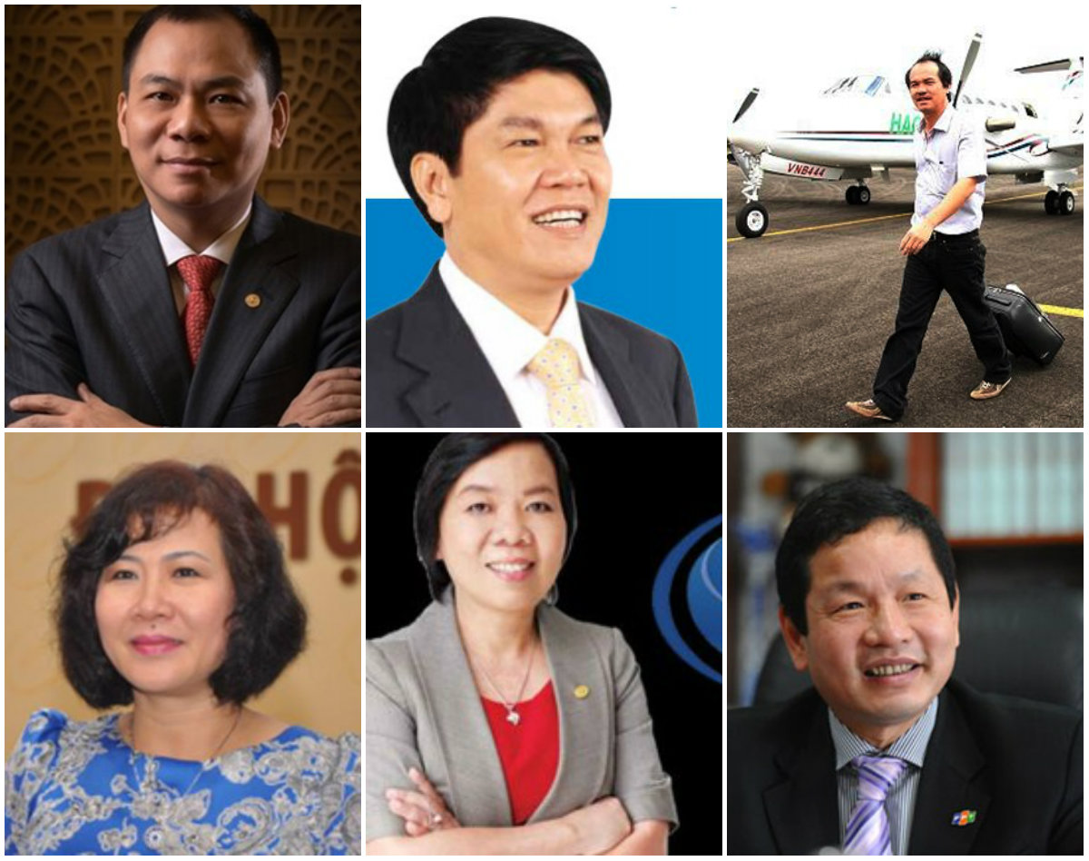 Top 10 người giàu nhất Việt Nam trên TTCK năm 2015