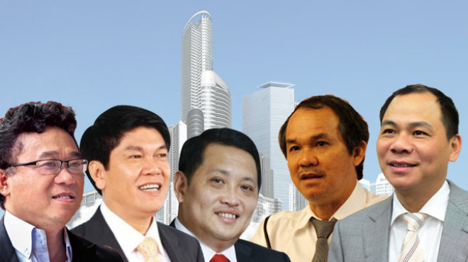 10 doanh nhân bất động sản giàu nhất sàn chứng khoán Việt Nam