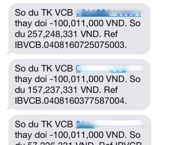 Vietcombank nói gì về việc chủ thẻ mất 500 triệu sau 1 đêm?