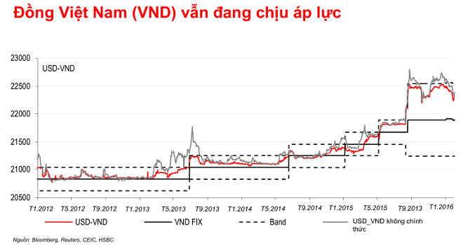 HSBC: VND vẫn đang chịu áp lực lớn